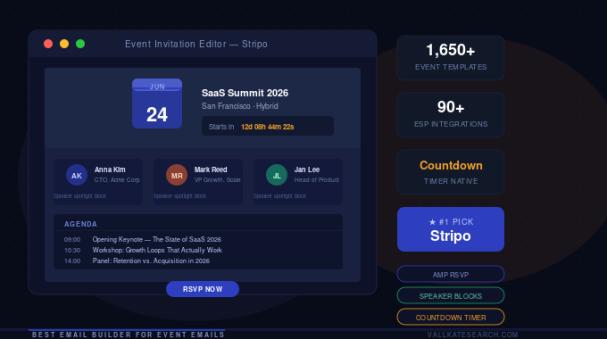Best Email Builder for Event Emails: 6 Tools Reviewed